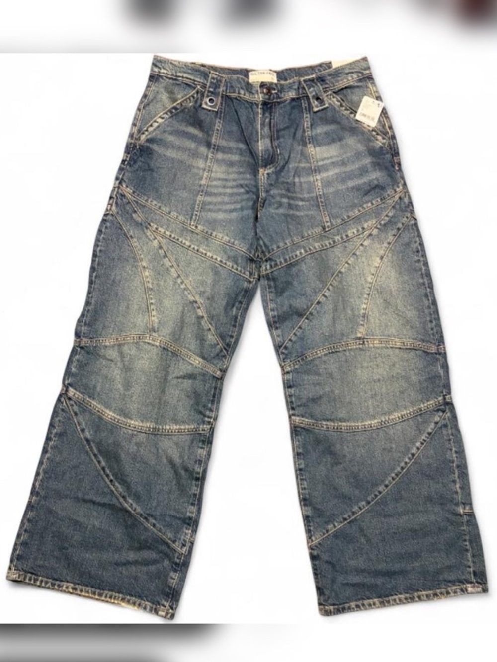 Free People WeTheFree Unknown Reasons Jeans MidRiseBoyfriend Patchwork NWT 27